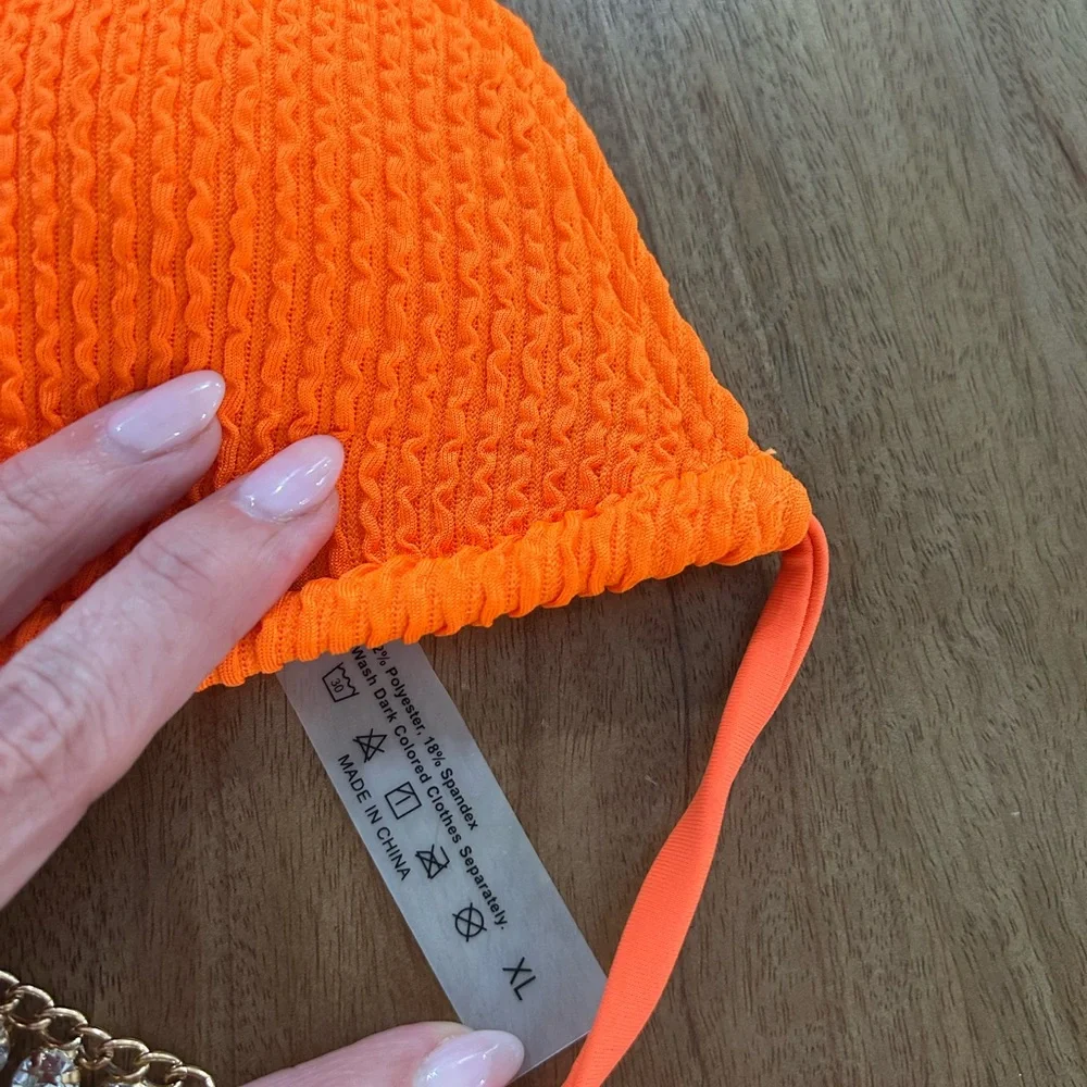SHEIN Bright Orange Bikini Set - Picture 9 of 12